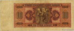 10 Lira TURKEY  1947 P.141 F