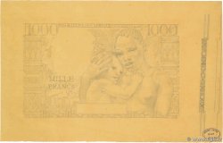 1000 Francs Dessin FRENCH WEST AFRICA  1950 P.-