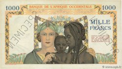 1000 Francs Spécimen AFRIQUE OCCIDENTALE FRANÇAISE (1895-1958)  1937 P.24s SUP+