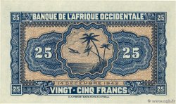 25 Francs FRENCH WEST AFRICA  1942 P.30a ST