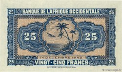 25 Francs FRENCH WEST AFRICA  1942 P.30a FDC