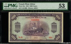 1000 Francs AFRIQUE OCCIDENTALE FRANÇAISE (1895-1958)  1942 P.32a