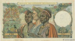 5000 Francs FRENCH WEST AFRICA (1895-1958)  1950 P.43 VF