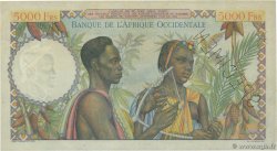 5000 Francs Spécimen FRENCH WEST AFRICA  1947 P.43s VZ+