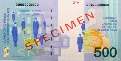 500 Francs Spécimen BÉLGICA  1998 P.149s FDC
