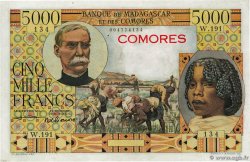 5000 Francs COMOROS  1963 P.06c VF