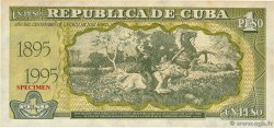 1 Peso Spécimen KUBA  1995 P.114s VZ+