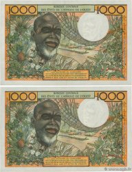 1000 Francs Consécutifs WEST AFRIKANISCHE STAATEN  1961 P.103Ab fST+