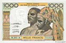 1000 Francs ESTADOS DEL OESTE AFRICANO  1980 P.103An FDC