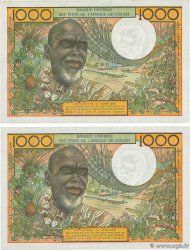 1000 Francs Consécutifs WEST AFRIKANISCHE STAATEN  1977 P.803Tn VZ+