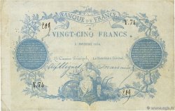 25 Francs type 1870 - Clermont-Ferrand Faux FRANCE  1870 F.A44.01x VF-