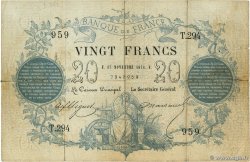 20 Francs type 1871 - Bleu FRANCE  1871 F.A46.02 TB