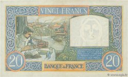 20 Francs TRAVAIL ET SCIENCE FRANKREICH  1941 F.12.20 VZ+