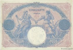 50 Francs BLEU ET ROSE FRANCIA  1912 F.14.25 MBC