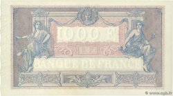 1000 Francs BLEU ET ROSE FRANKREICH  1917 F.36.31 VZ+