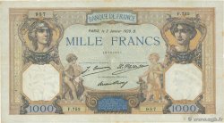 1000 Francs CÉRÈS ET MERCURE FRANCE  1929 F.37.03 TB