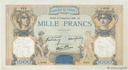 1000 Francs CÉRÈS ET MERCURE type modifié FRANKREICH  1939 F.38.38 VZ+