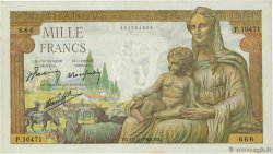 1000 Francs DÉESSE DÉMÉTER Numéro spécial FRANKREICH  1943 F.40.40 fST+