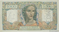 1000 Francs MINERVE ET HERCULE Spécimen FRANCE  1945 F.41.01Sp1 UNC