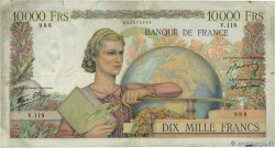 10000 Francs GÉNIE FRANÇAIS FRANKREICH  1946 F.50.05 fS