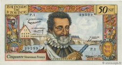 50 Nouveaux Francs HENRI IV FRANCE  1959 F.58.01 pr.SUP