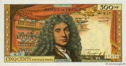 500 Nouveaux Francs MOLIÈRE FRANCIA  1964 F.60.07 AU