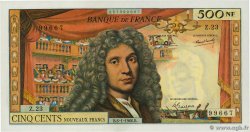 500 Nouveaux Francs MOLIÈRE FRANKREICH  1966 F.60.09 fST