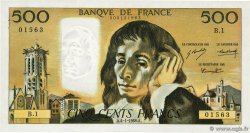 500 Francs PASCAL FRANKREICH  1968 F.71.01 VZ+