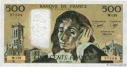 500 Francs PASCAL FRANCE  1981 F.71.24 UNC-