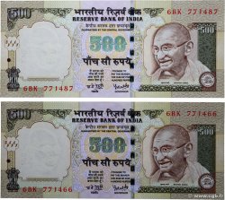 500 Rupees Lot INDIA
  2006 P.099d SC+