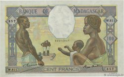 100 Francs MADAGASCAR  1937 P.040 TTB+