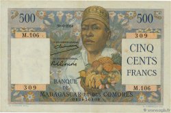 500 Francs MADAGASCAR  1950 P.047a EBC+