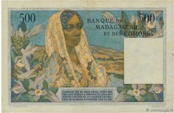 500 Francs MADAGASCAR  1950 P.047a XF+