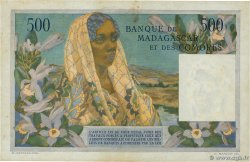 500 Francs MADAGASKAR  1958 P.047b fVZ