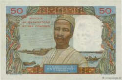 50 Francs - 10 Ariary MADAGASCAR  1961 P.051a MBC