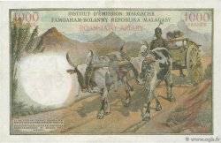1000 Francs - 200 Ariary MADAGASCAR  1960 P.056b MBC