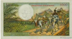 1000 Francs - 200 Ariary MADAGASCAR  1966 P.059a XF-