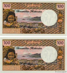 100 Francs Consécutifs NEW HEBRIDES  1972 P.18b UNC