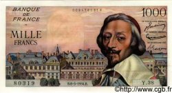 1000 Francs RICHELIEU FRANCE  1954 F.42.05