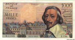 1000 Francs RICHELIEU FRANKREICH  1955 F.42.16