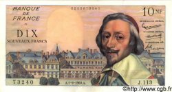 10 Nouveaux Francs RICHELIEU FRANCE  1960 F.57.10 pr.SPL