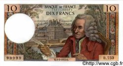 10 Francs VOLTAIRE FRANCE  1972 F.62.54