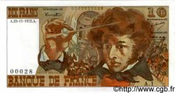 10 Francs BERLIOZ FRANCE  1972 F.63.01A1 AU+