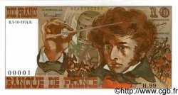 10 Francs BERLIOZ FRANCE  1974 F.63.07a UNC