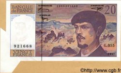 20 Francs DEBUSSY modifié FRANKREICH  1997 F.66ter.02