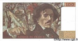 100 Francs DELACROIX FRANCE  1978 F.68.01 XF