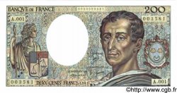 200 Francs MONTESQUIEU FRANKREICH  1981 F.70.01A1