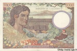 1000 Francs ALGÉRIE SURCHARGÉ FRANCE  1943 VF.10.01 XF+