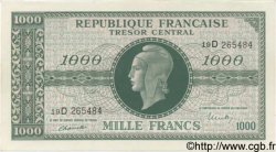 1000 Francs MARIANNE chiffres maigres FRANCIA  1945 VF.13.01 SC