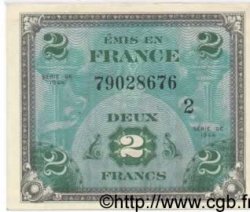 2 Francs DRAPEAU FRANCIA  1944 VF.16.02 q.FDC